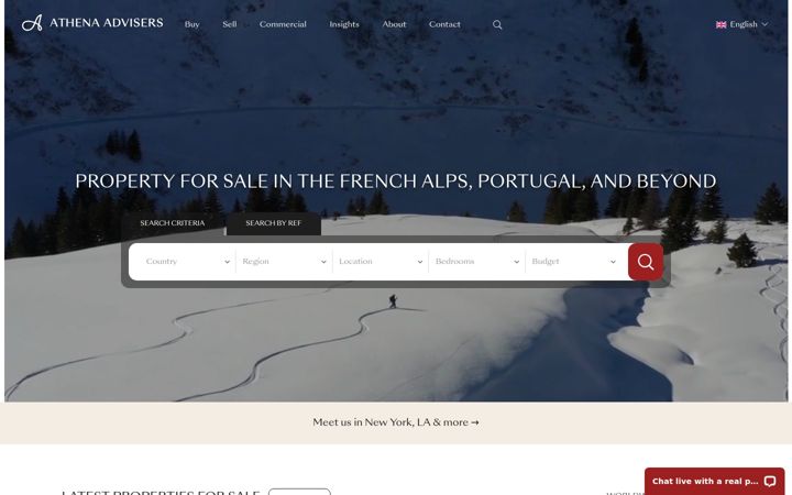 Screenshot of athenaadvisers.com