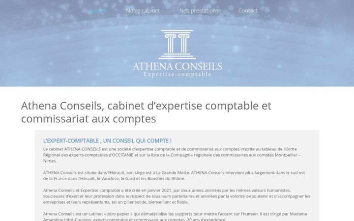 Screenshot of athenaconseils.fr