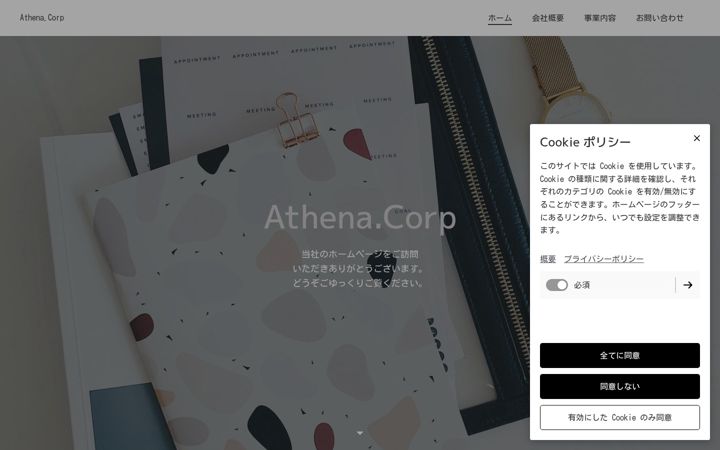 Screenshot of athenacorp.biz