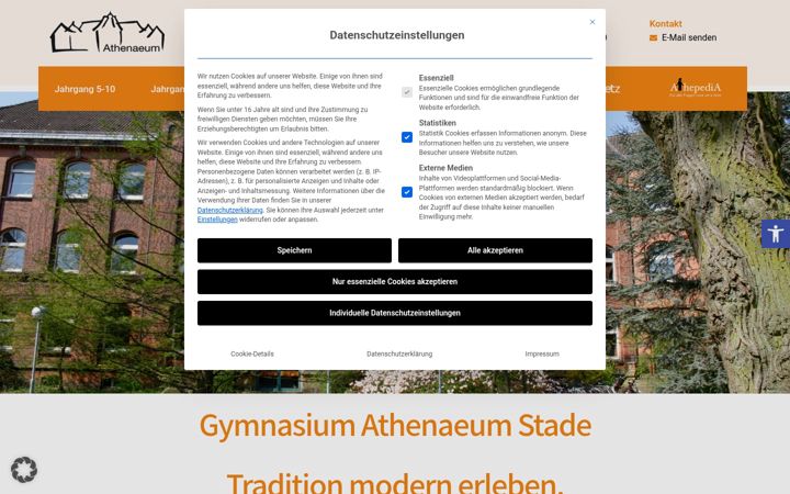 Screenshot of athenaeum-stade.de