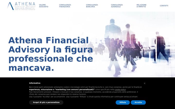 Screenshot von athenafinancialadvisory.com