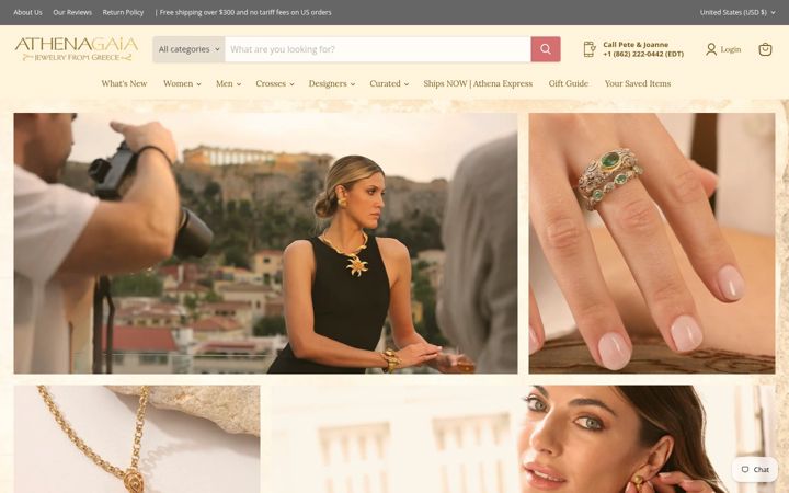 Screenshot of athenagaia.com