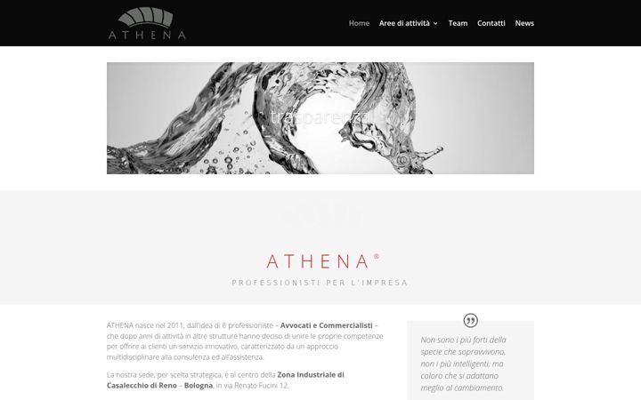 Screenshot of athenaimprese.it