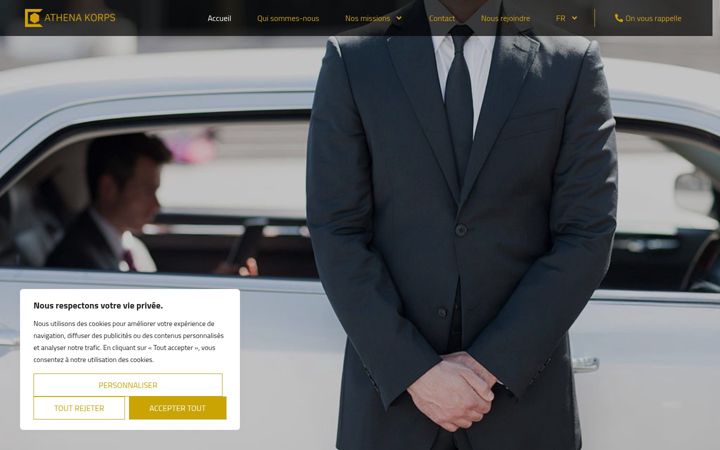 Screenshot of athenakorps.lu