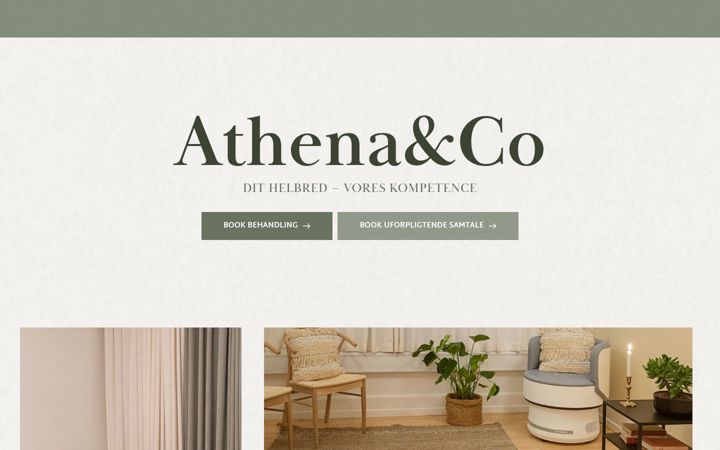 Snimka zaslona za athenaogco.dk