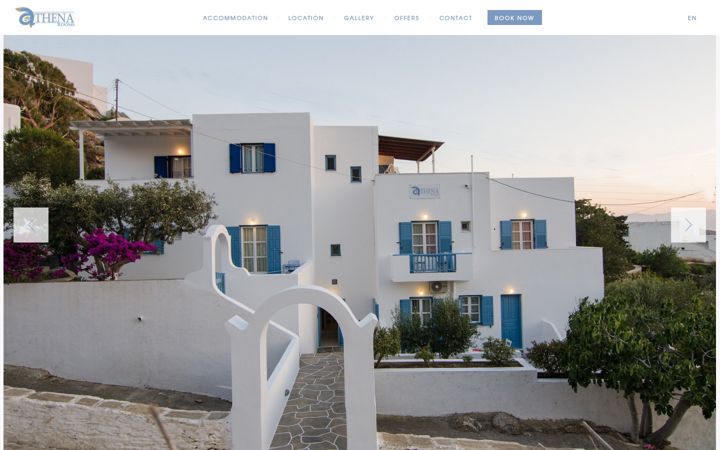 Screenshot of athenarooms.com