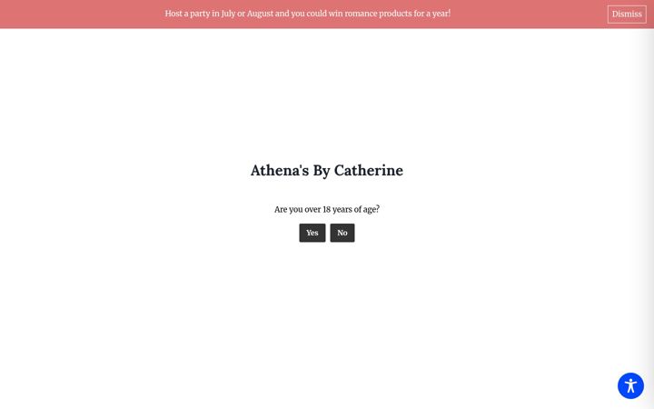 Screenshot of athenasbycatherine.com