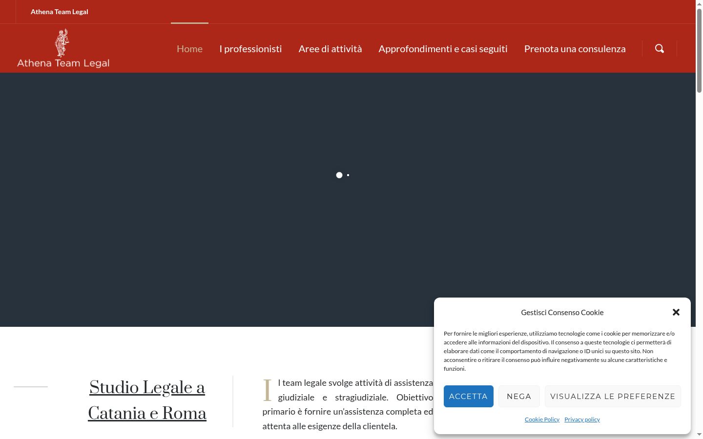 Screenshot des Einwilligungsbanners vor jeglicher Interaktion