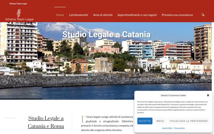 Screenshot von athenateamlegal.it
