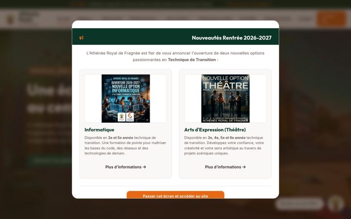 Screenshot of athenee-fragnee.be