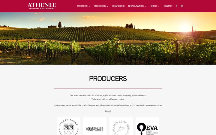 Screenshot of atheneeimporters.com