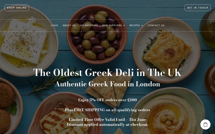 Screenshot of atheniangrocery.co.uk