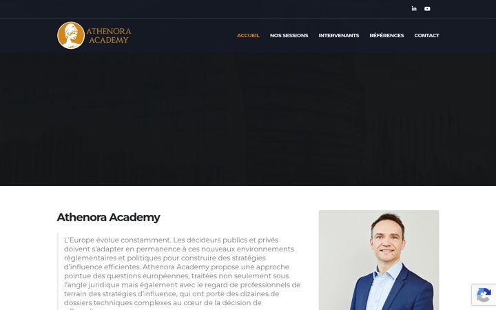 Screenshot of athenora-academy.com
