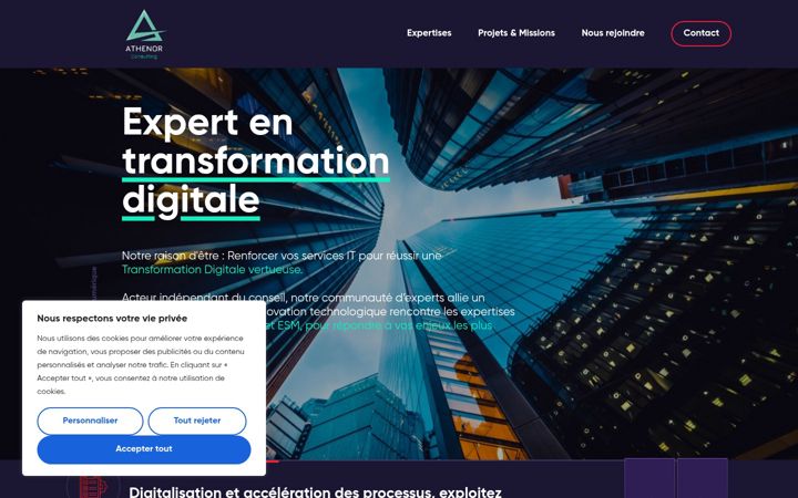 Screenshot of athenorconsulting.com