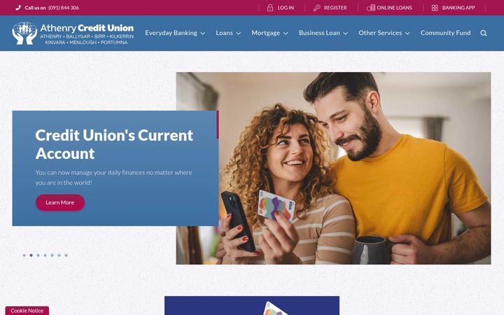 Screenshot of athenrycu.ie