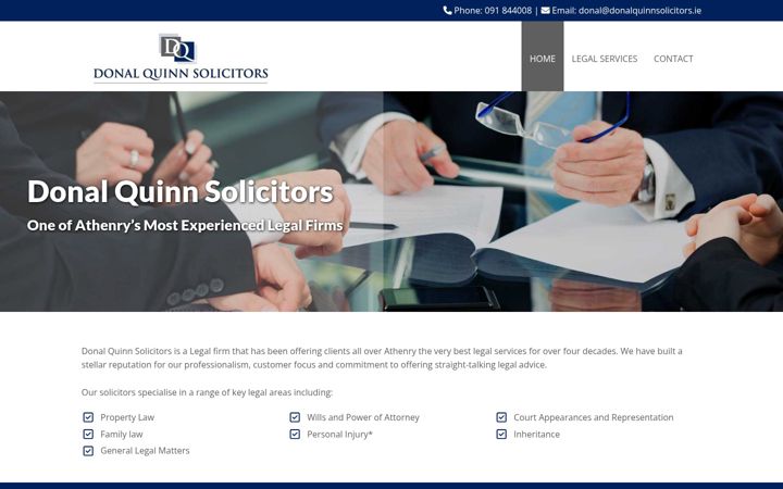 Screenshot of athenrysolicitors.ie