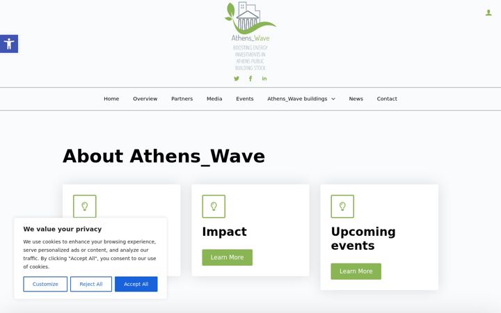 Captură de ecran a athens-wave.eu