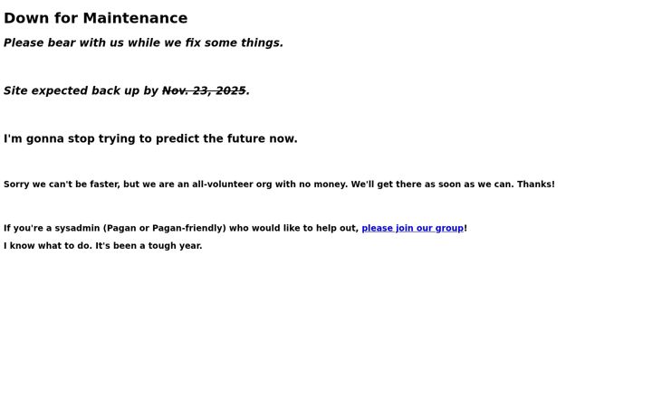 Screenshot of athensareapagans.org
