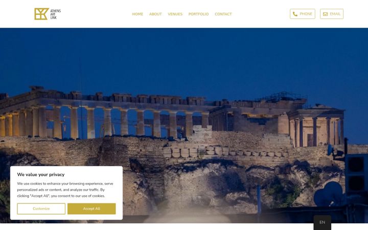 Screenshot of athensartlink.com