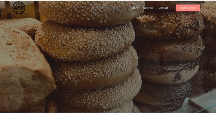 Ekraanipilt saidist athensbagel.com