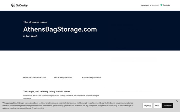 Screenshot of athensbagstorage.com