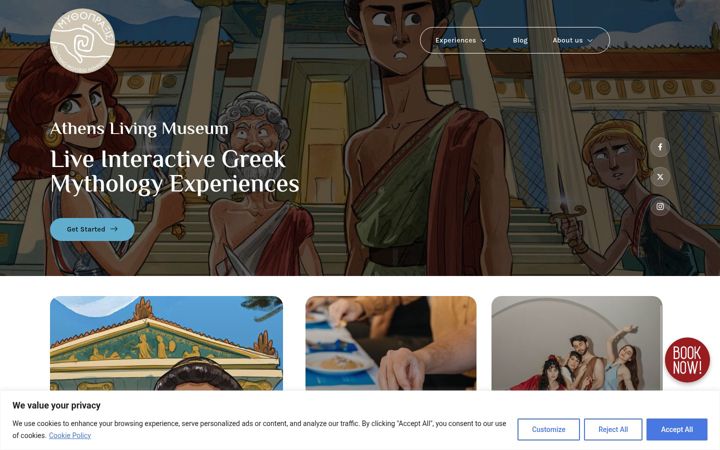Screenshot von athenslivingmuseum.com