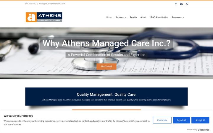 Screenshot of athensmci.com