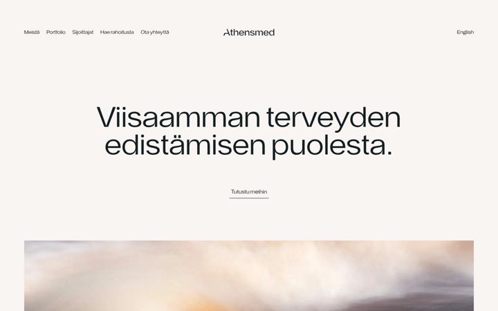 Screenshot of athensmed.fi