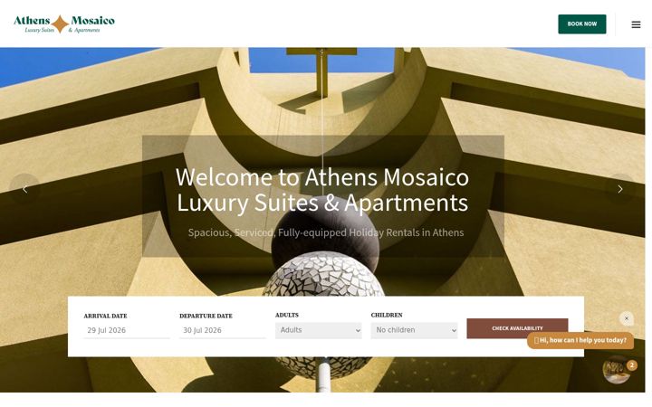 Screenshot of athensmosaico.com