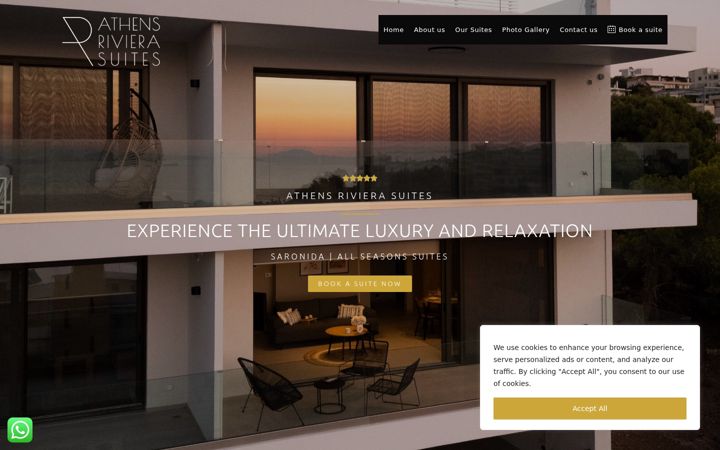 Screenshot von athensrivierasuites.com