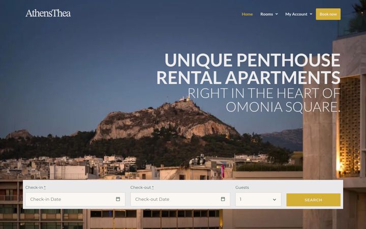 Screenshot von athensthea.com
