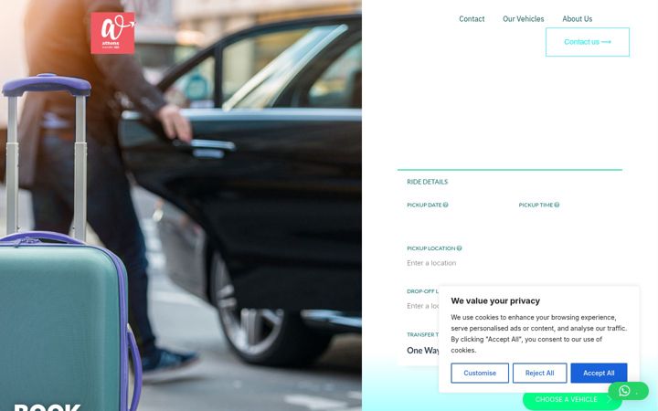 Zrzut ekranu athenstransfer365.com