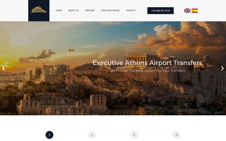 Screenshot of athenstransferbooking.com