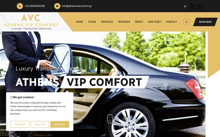 Screenshot of athensvipcomfort.gr