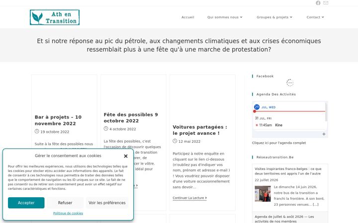 Screenshot of athentransition.be