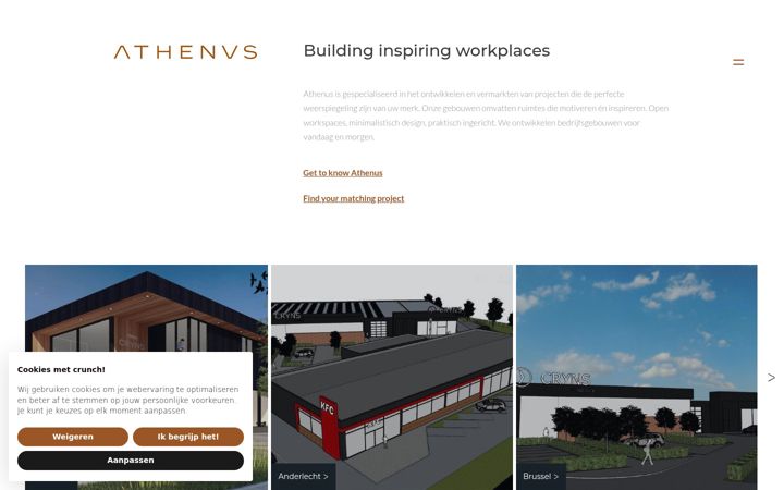 Screenshot of athenus.be