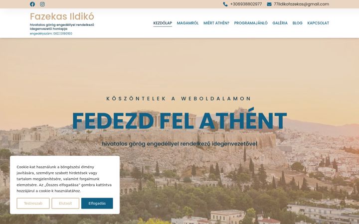Screenshot of athenvarosnezes.hu