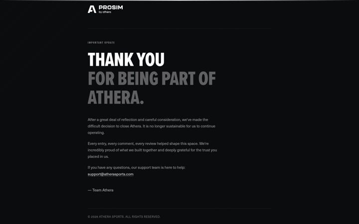 Screenshot of atherasports.co.uk