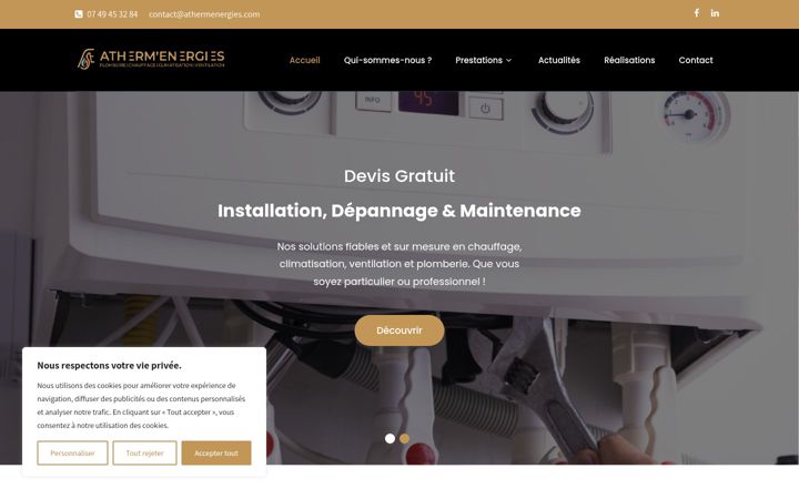 Snímek obrazovky athermenergies.com