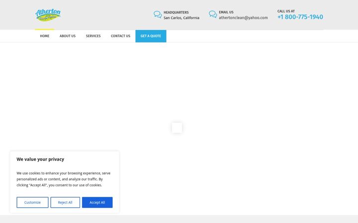 Skærmbillede af athertoncleaning.com
