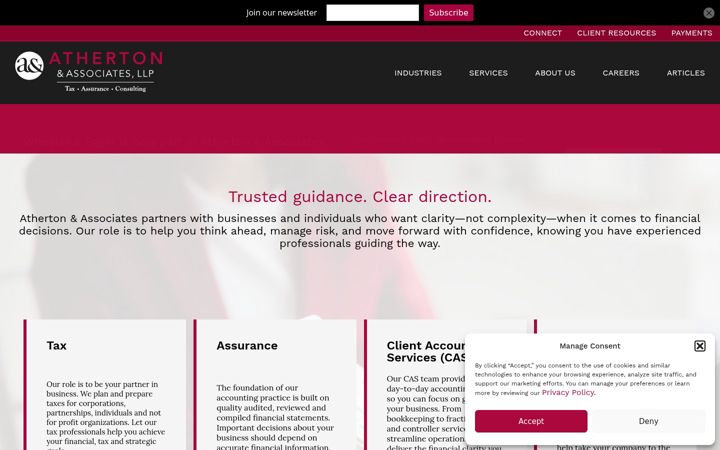 Screenshot of athertoncpas.com