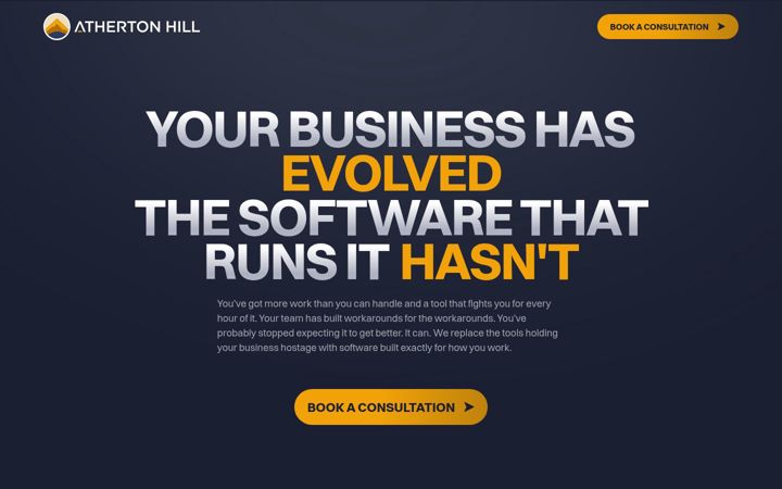 Screenshot of athertonhill.com