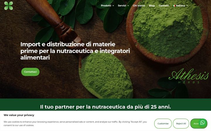 Screenshot of athesis-herbs.com