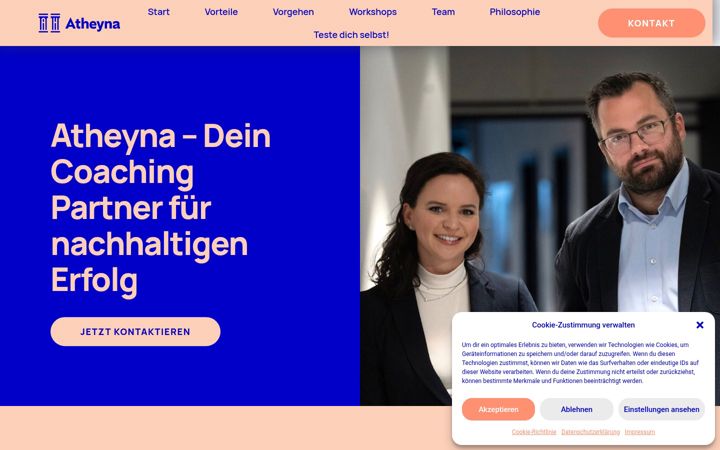 Screenshot of atheyna.de