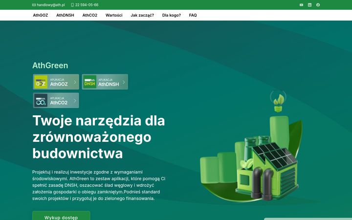 Screenshot of athgreen.pl