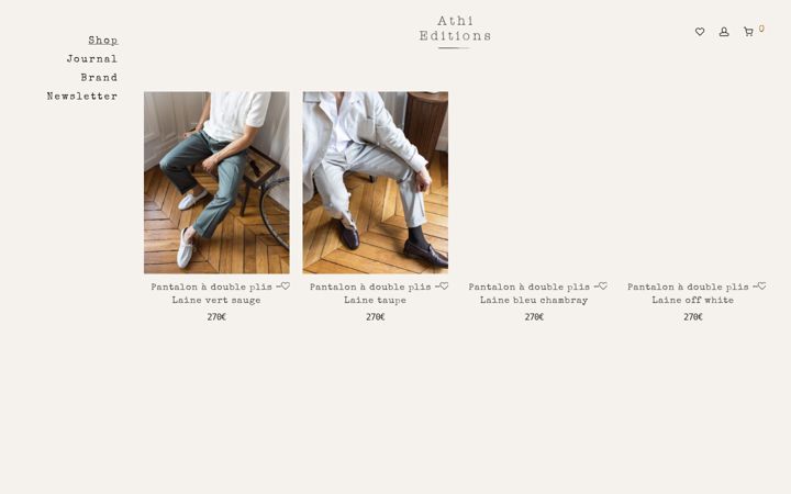 Screenshot von athi-editions.com
