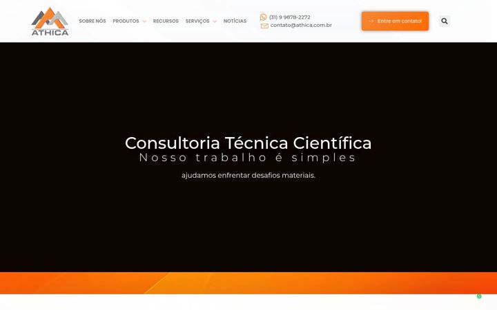 Screenshot von athica.com.br