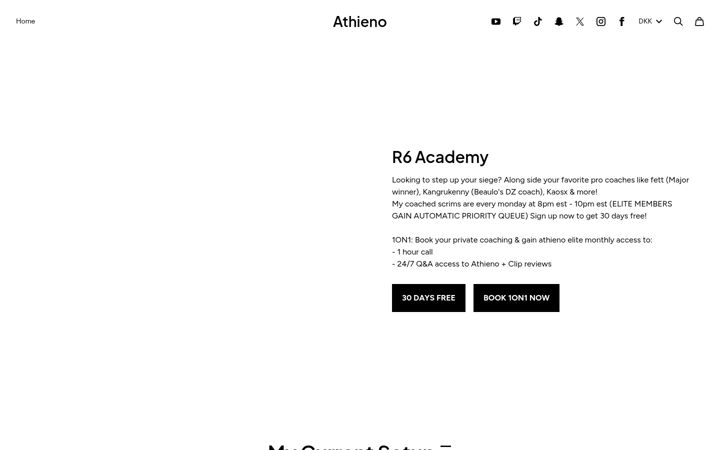 Screenshot of athienomerch.com