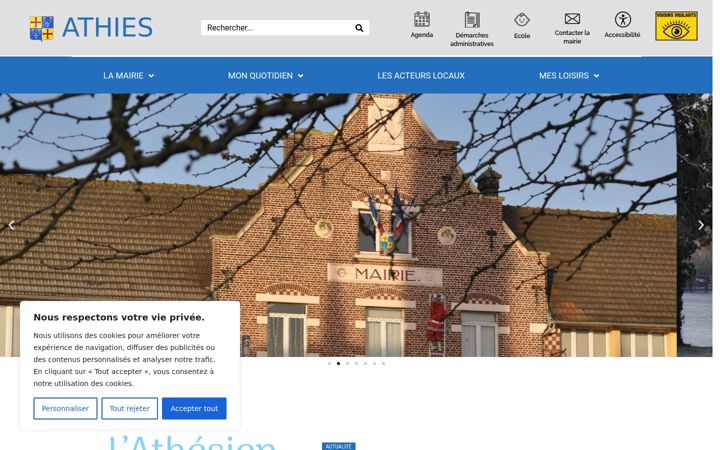 Skjermbilde av athies.fr