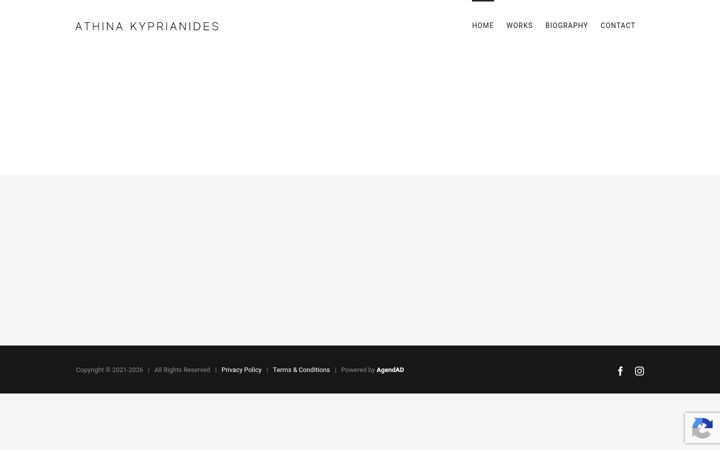 Screenshot of athinakyprianides.com